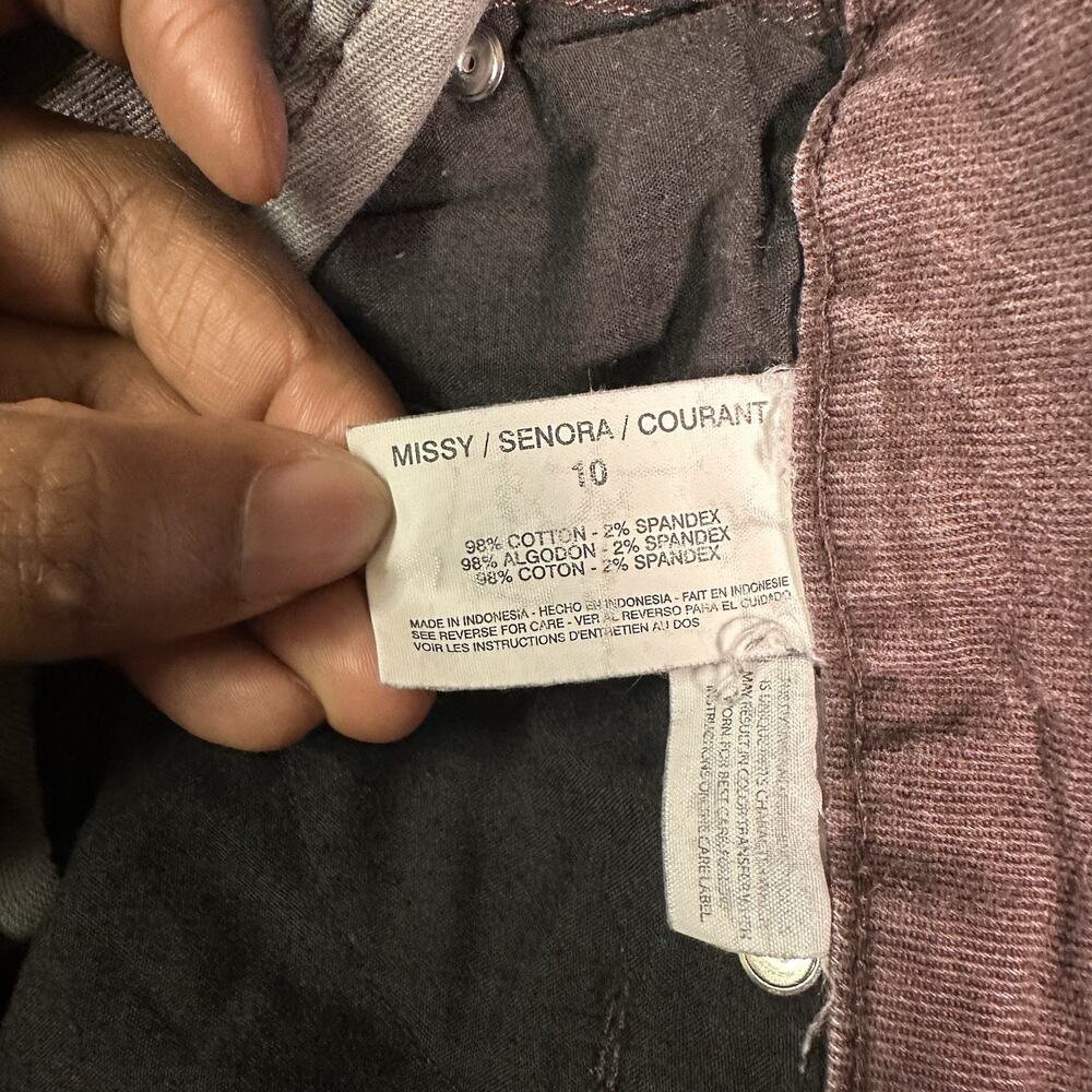 Nine West Vintage America Jeans Womens 10 Mauve Skinny Stretch Denim Mid Rise - Picture 9 of 10
